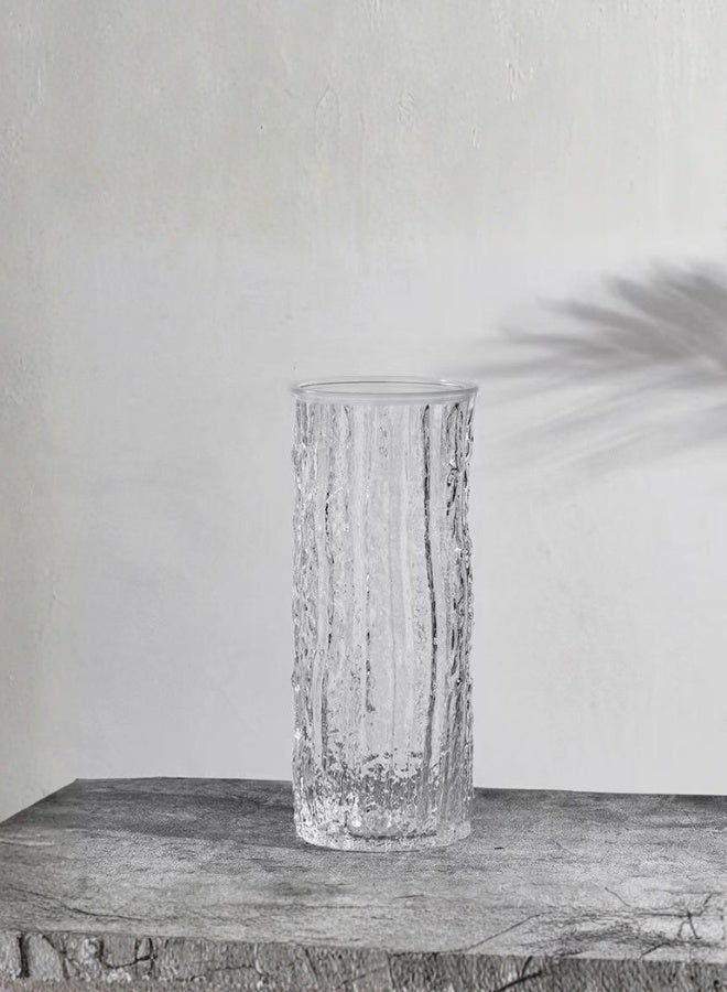 زهرية زجاجية فنية، زخرفة منزلية إبداعية، زخرفة طاولة، أسلوب جليدي - Image 2